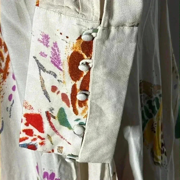 Free People Field Of Butterflies Floral Tunic Hi Lo NWT Dress Size S - Picture 4 of 6